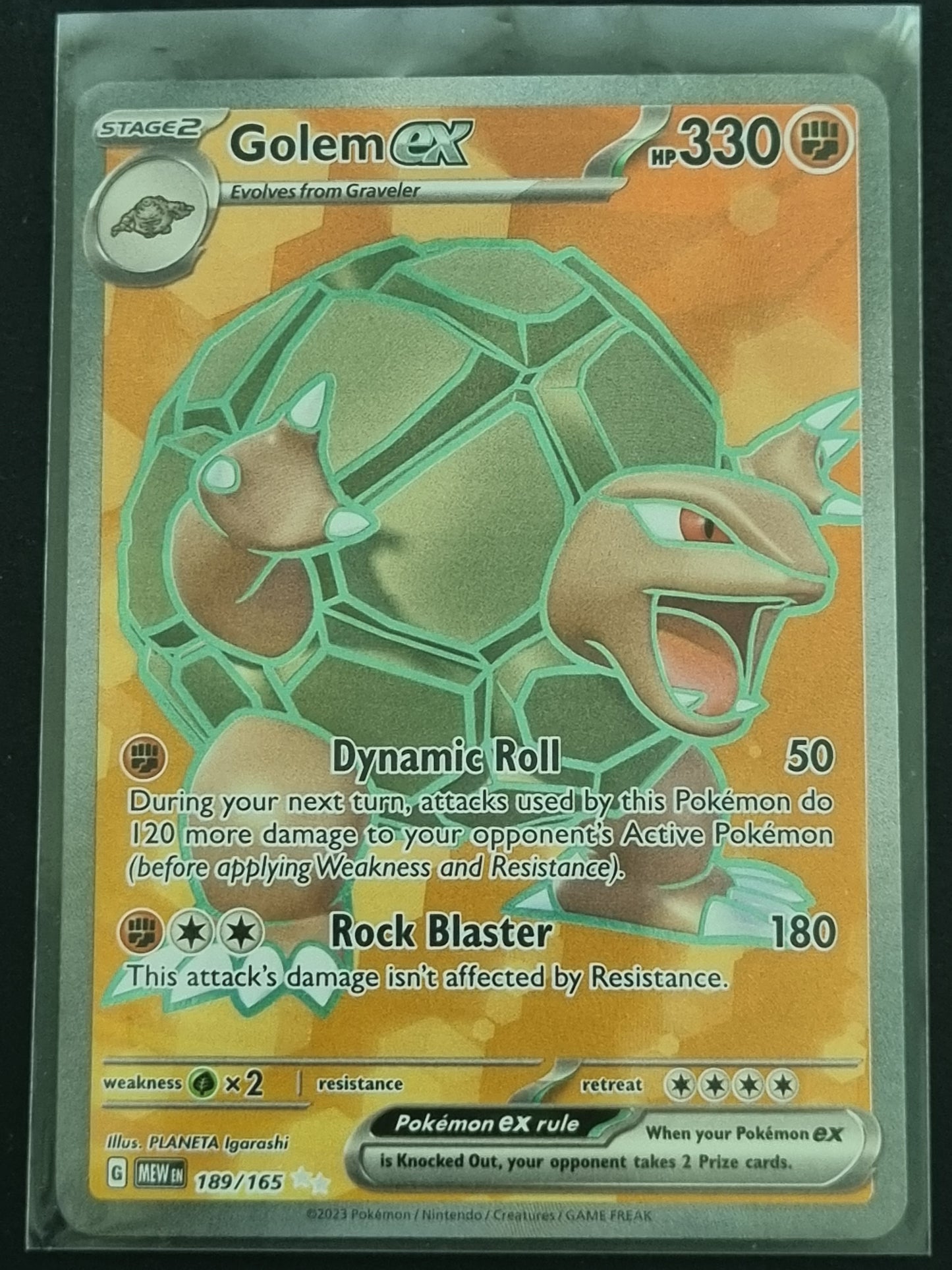 Pokemon 151 Golem EX