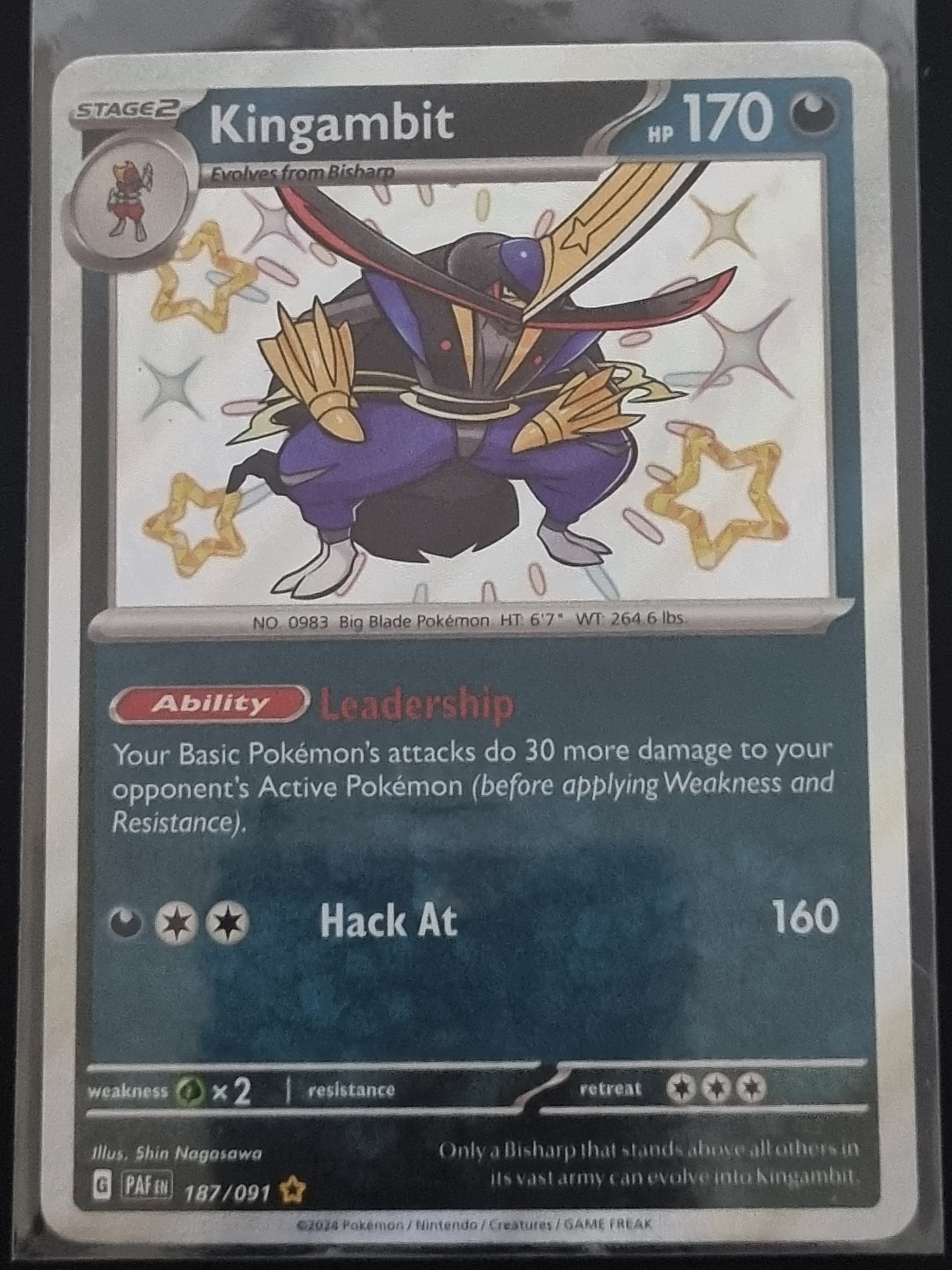 Paldean Fates Kingambit 187/091