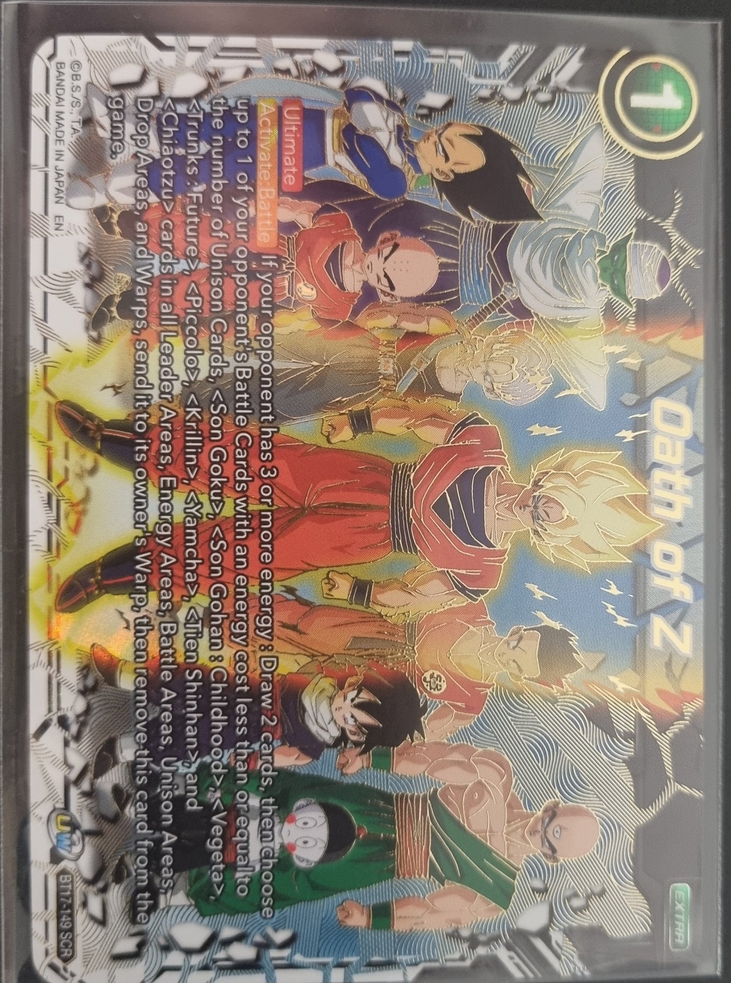 Dragon Ball Super Fighters Ambition Oath of Z SCR BT17-149