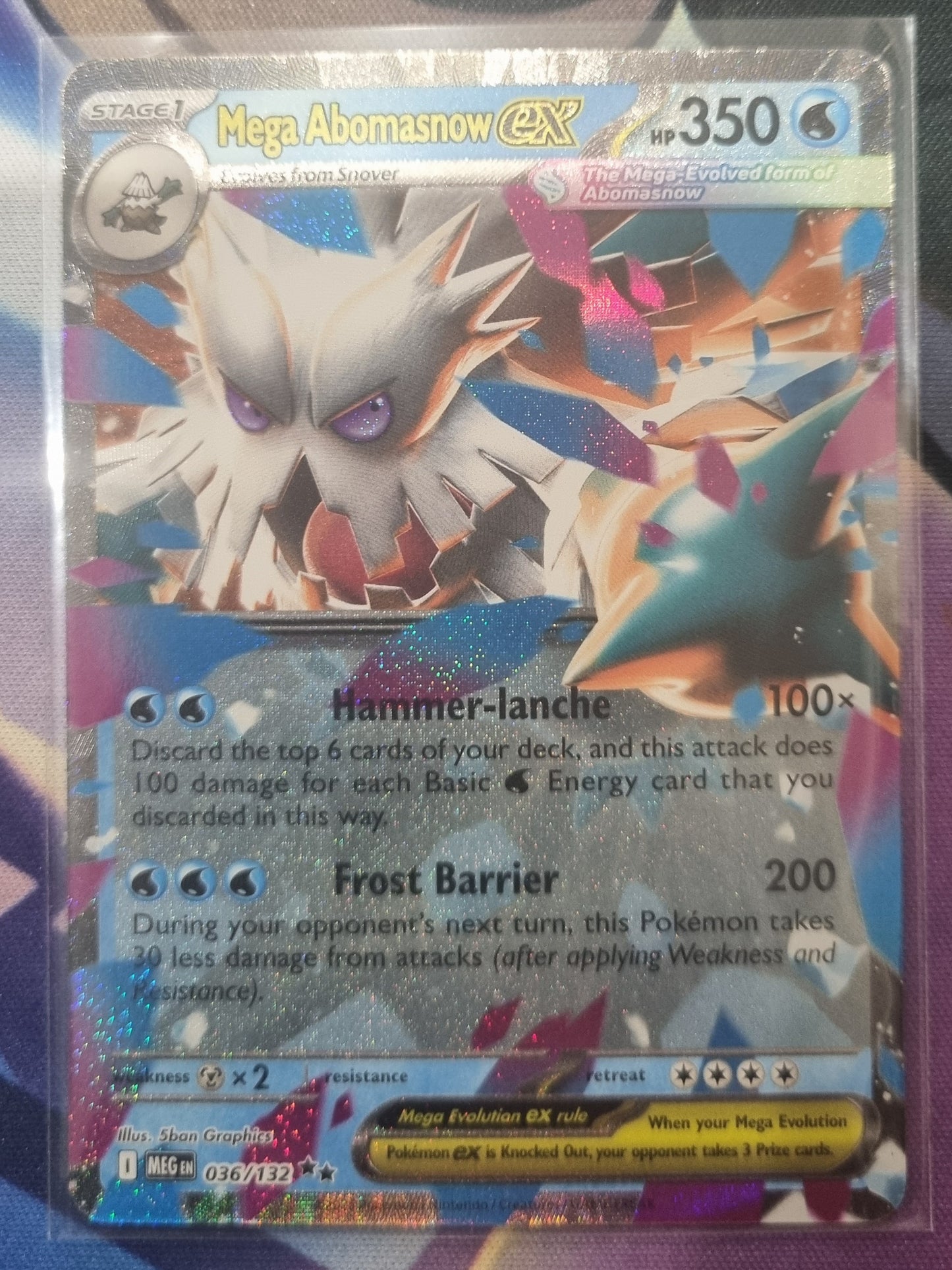 Mega Evolutions Abomasnow EX 036/132