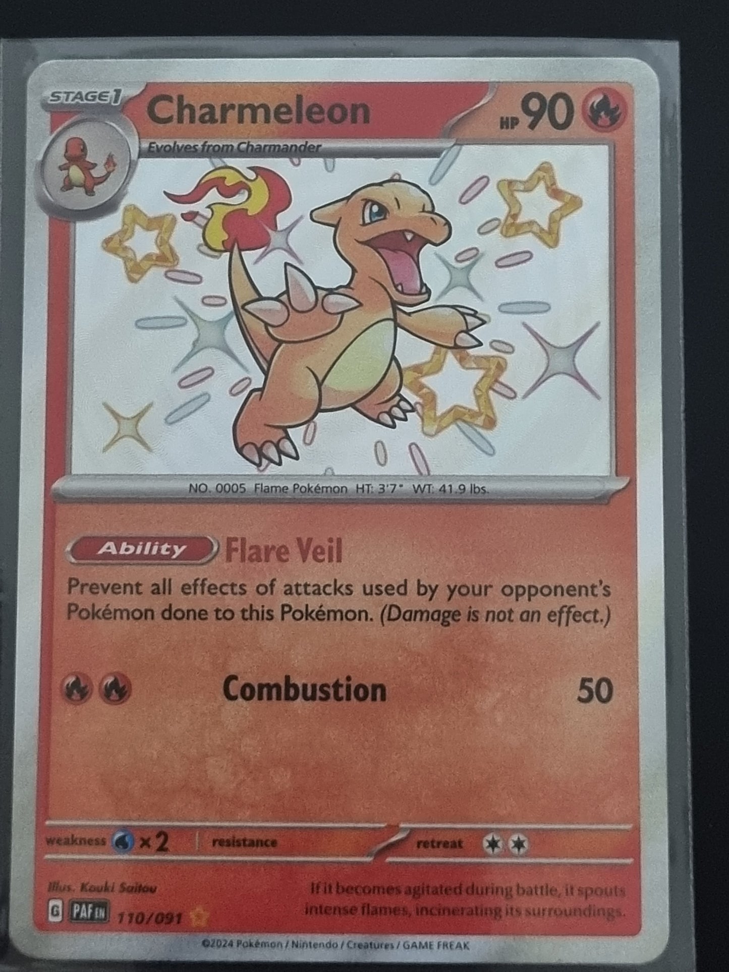 Paldean Fates Charmeleon 110/091